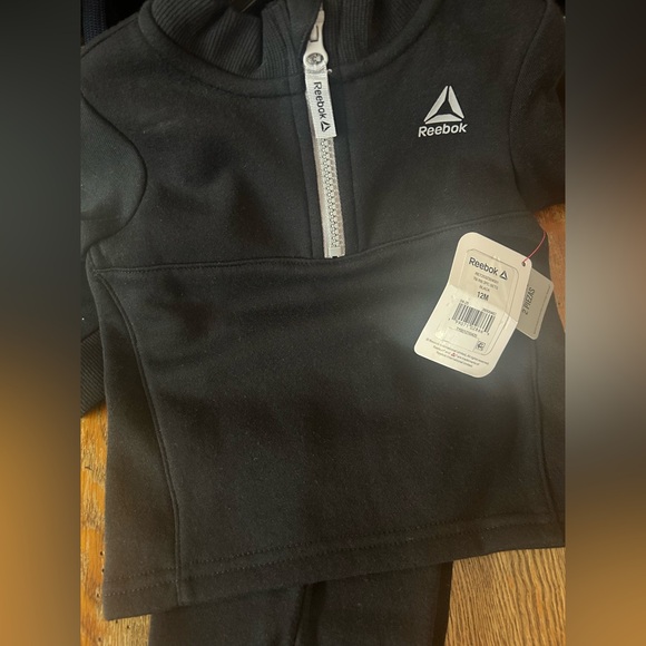 Reebok Toddler Unisex Half Zip Pullover and Jogger Set, 2 Piece - Picture 7 of 7